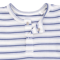 Vintage Stripe Blue - Long Sleeve Henley Play Set