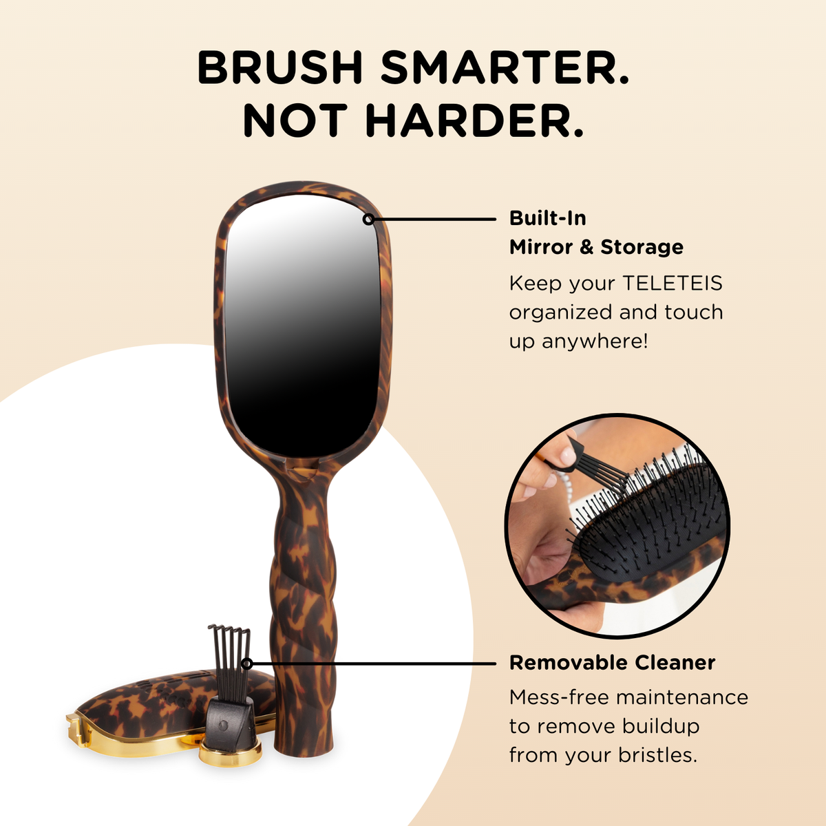 Detangler Brush |Tortoise| Fine