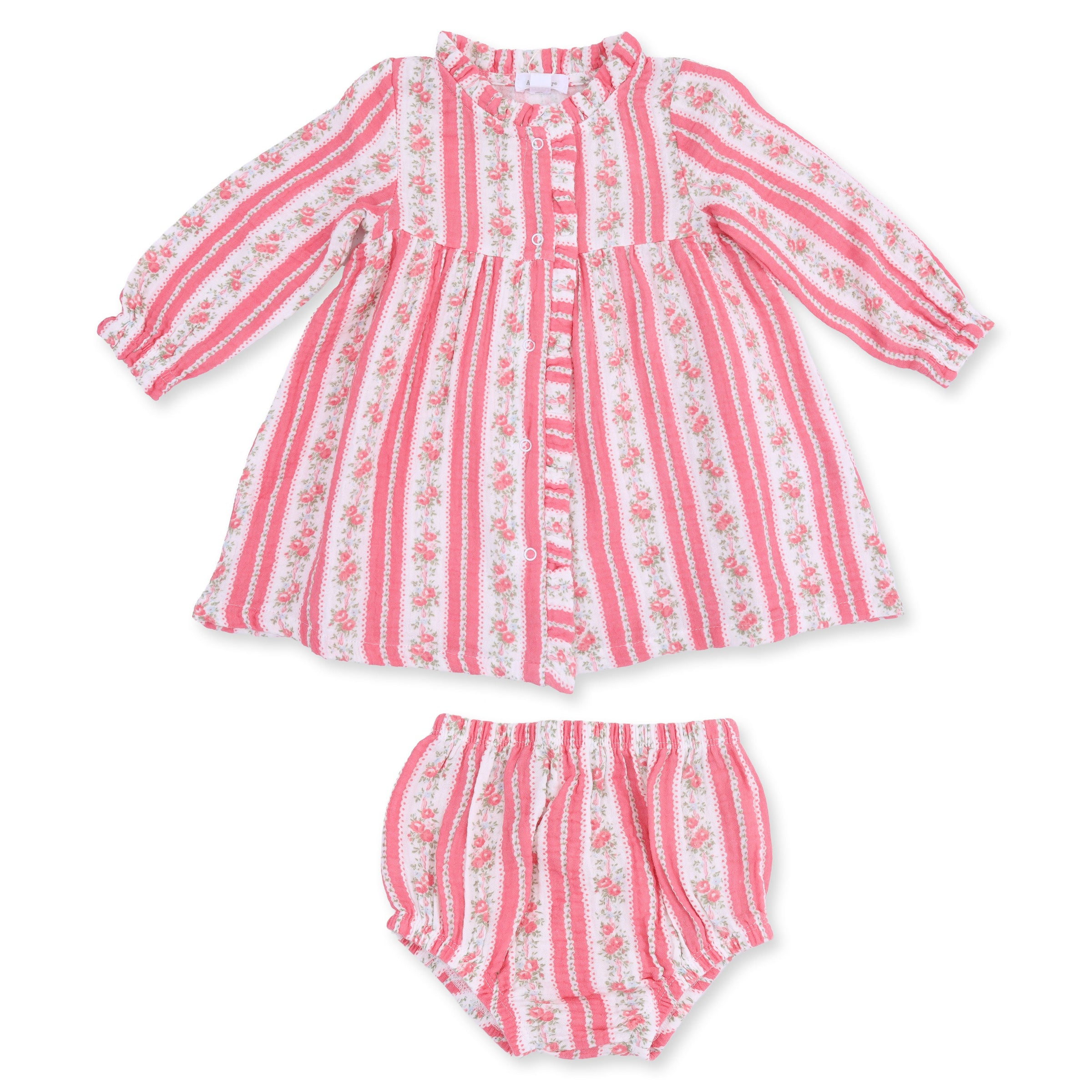 Suzie Floral Stripe - Romy Dress and Bloomer