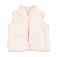 Sherpa - Zip Vest with Heart Pockets
