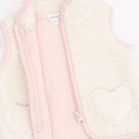 Sherpa - Zip Vest with Heart Pockets