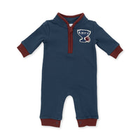 Varsity French Terry - Zip Neck Romper