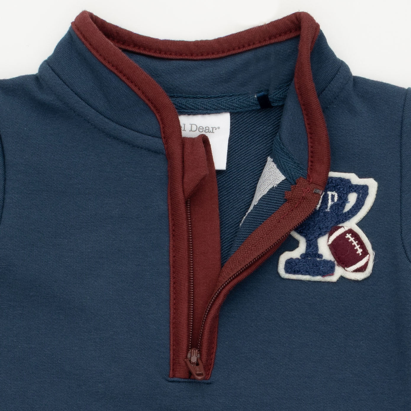 Varsity French Terry - Zip Neck Romper