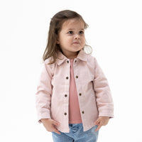Solid Veiled Pink - Cord Sh-acket