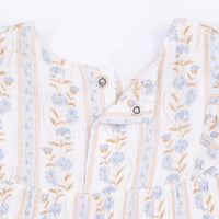Catarina Floral - Long Sleeve Ruffle Tunic and Smocked Waist Pant