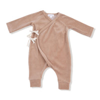 Velour Teddy Bear - Velour Wrap Coverall