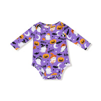 Costumed Ghosts - Glow In The Dark - Purple - Lap Shoulder Bodysuit