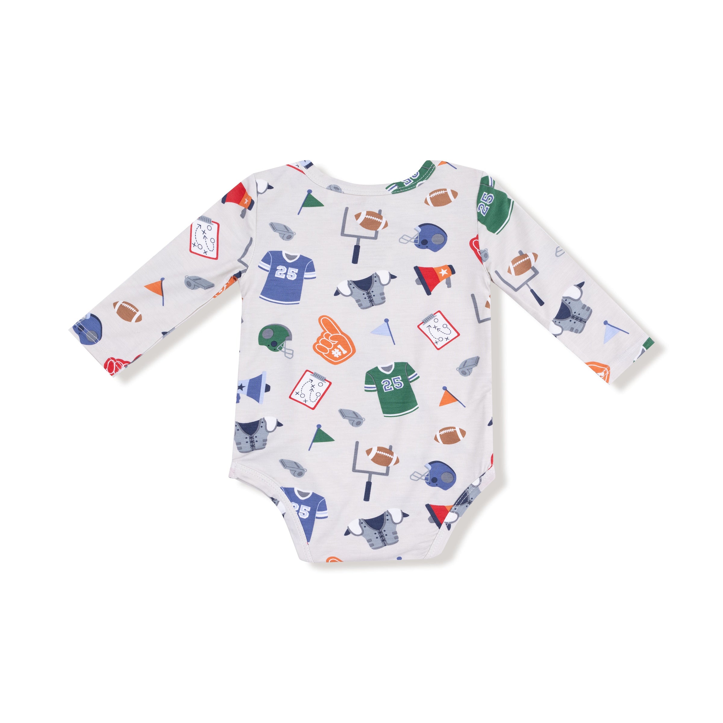 Game Day - Grey - Lap Shoulder Bodysuit