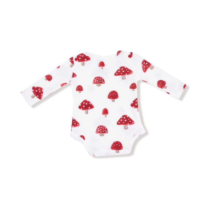 Painterly Mushrooms - Lap Shoulder Bodysuit