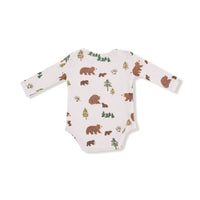 Sweet Brown Bears - Lap Shoulder Bodysuit