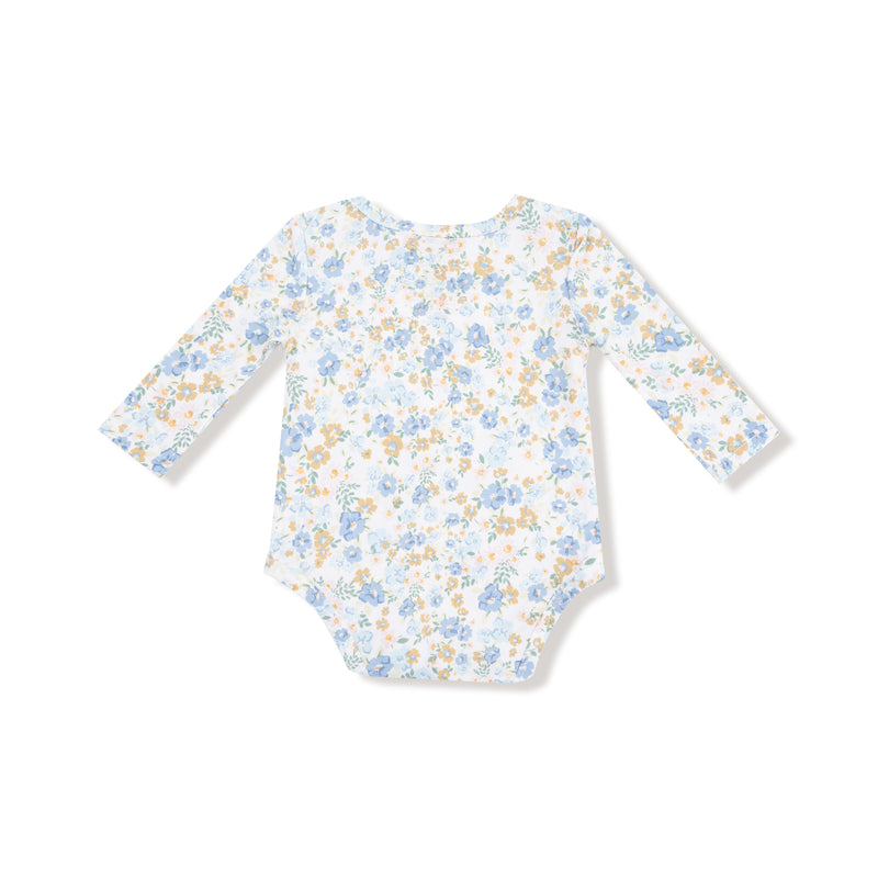 Sweet Rose Calico - Lap Shoulder Bodysuit