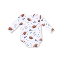 Touchdown Time - Navy - Lap Shoulder Bodysuit