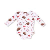 Touchdown Time - Red - Lap Shoulder Bodysuit