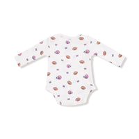 Footballs and Bows - Lap Shoulder Bodysuit