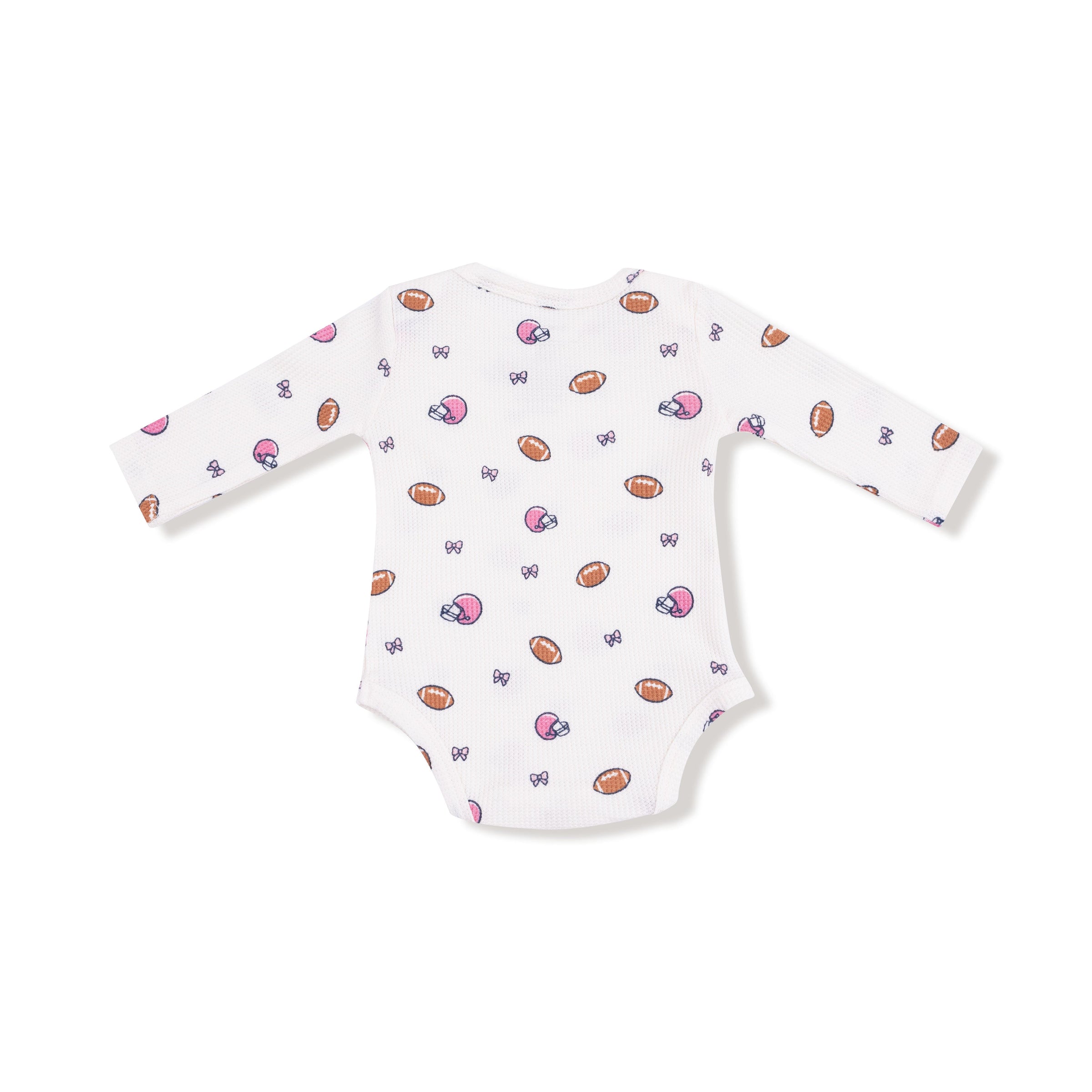 Footballs and Bows - Lap Shoulder Bodysuit
