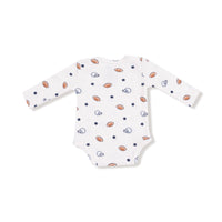Footballs and Stars - Lap Shoulder Bodysuit