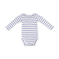 Vintage Stripe Blue - Long Sleeve Bodysuit