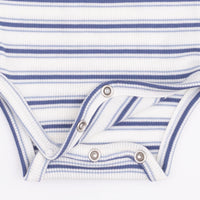 Vintage Stripe Blue - Long Sleeve Bodysuit