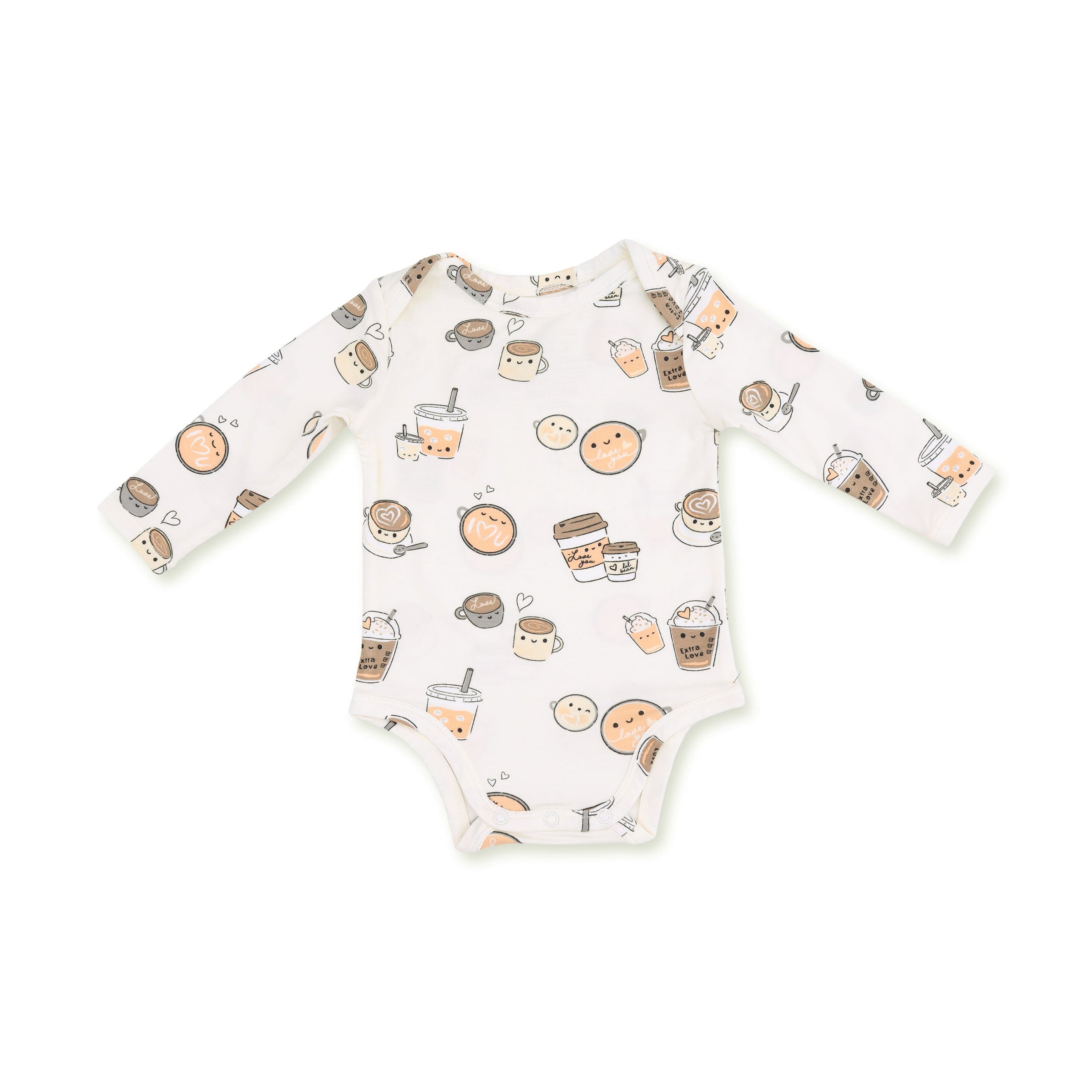 Love You A Latte - Long Sleeve Bodysuit