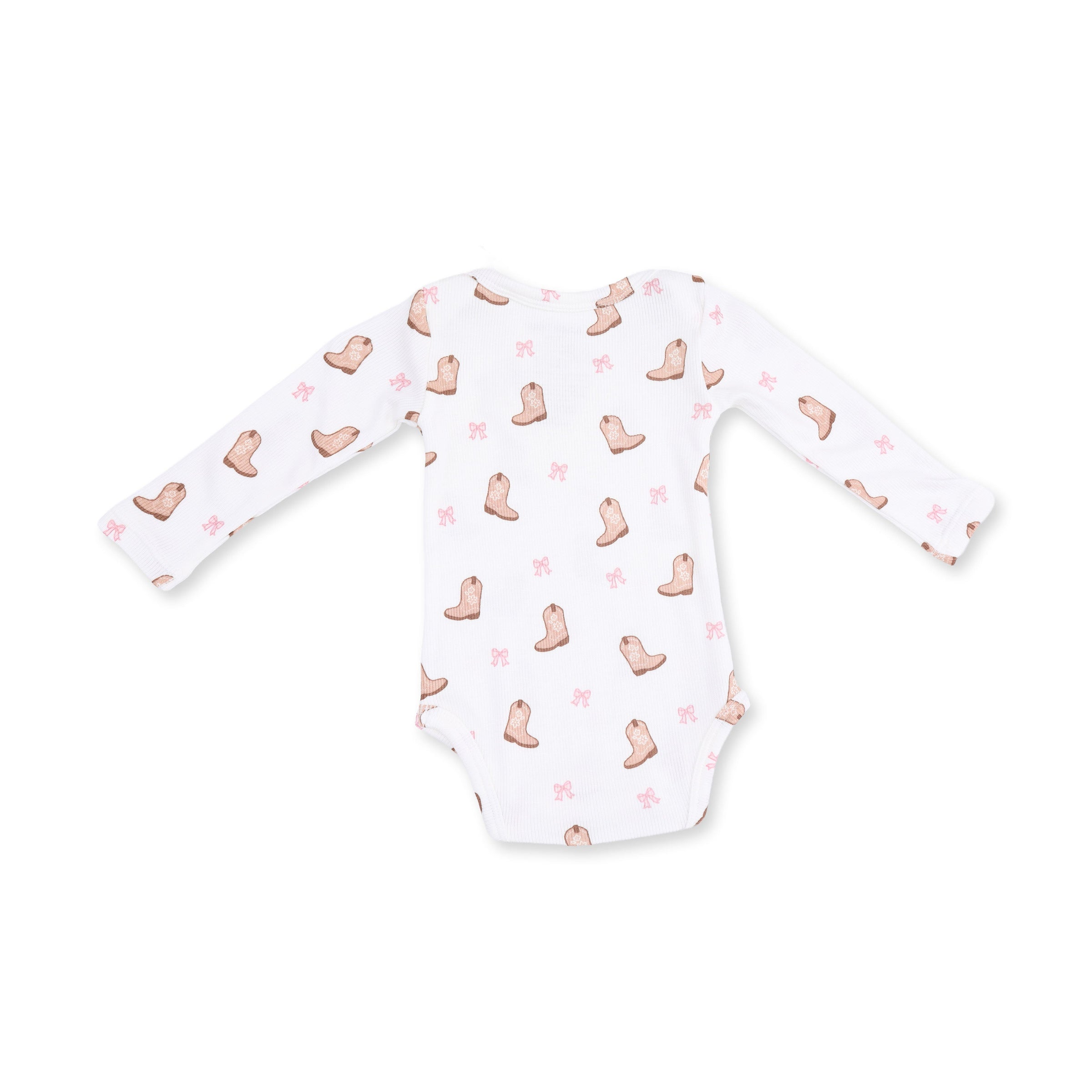 Mini Cowgirl Boots - Long Sleeve Bodysuit