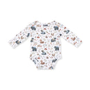 Southern Woodland Animals Green - Long Sleeve Bodysuit