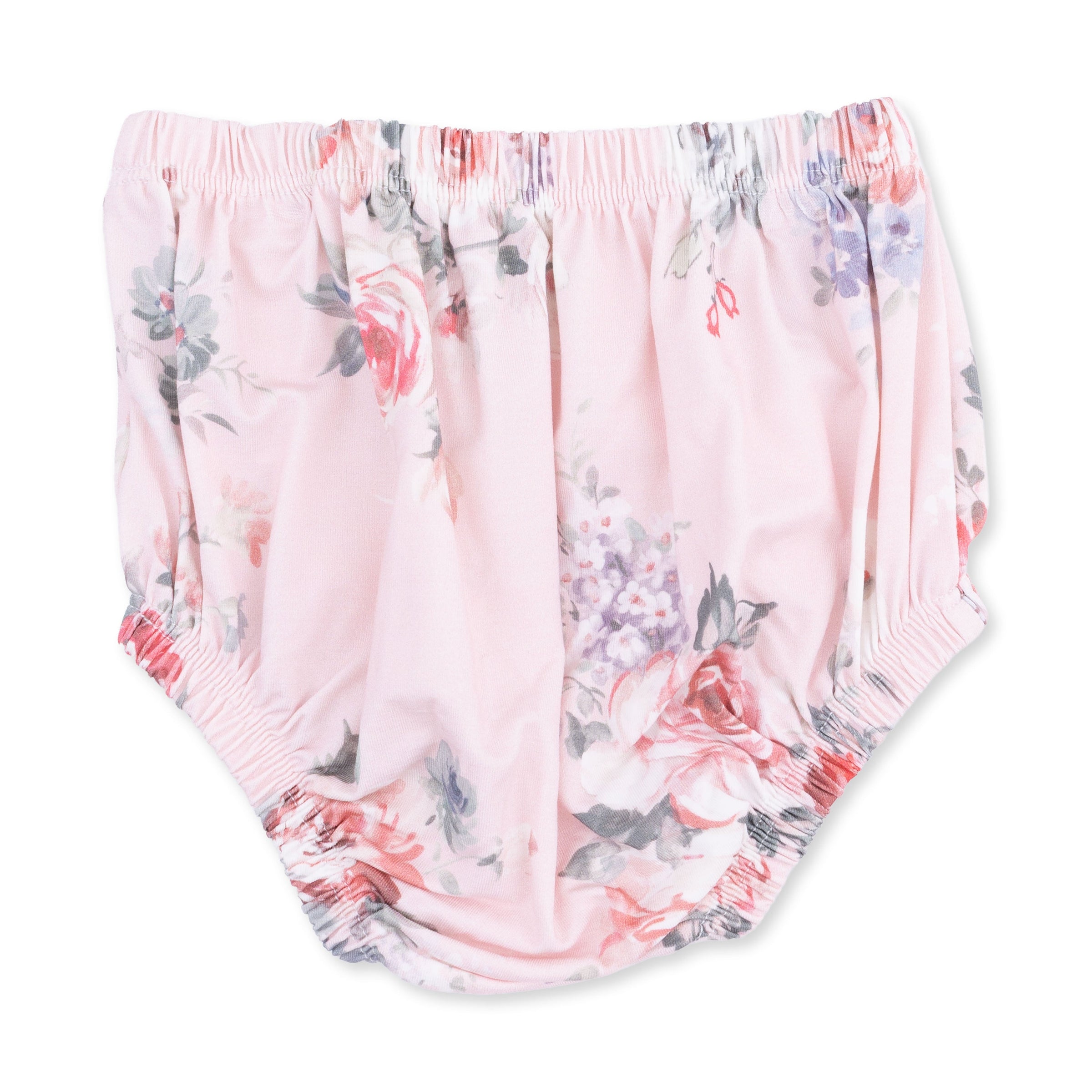 Painterly Rose Bouquets - Sofia Dress with Oversize Collar and Bloomer