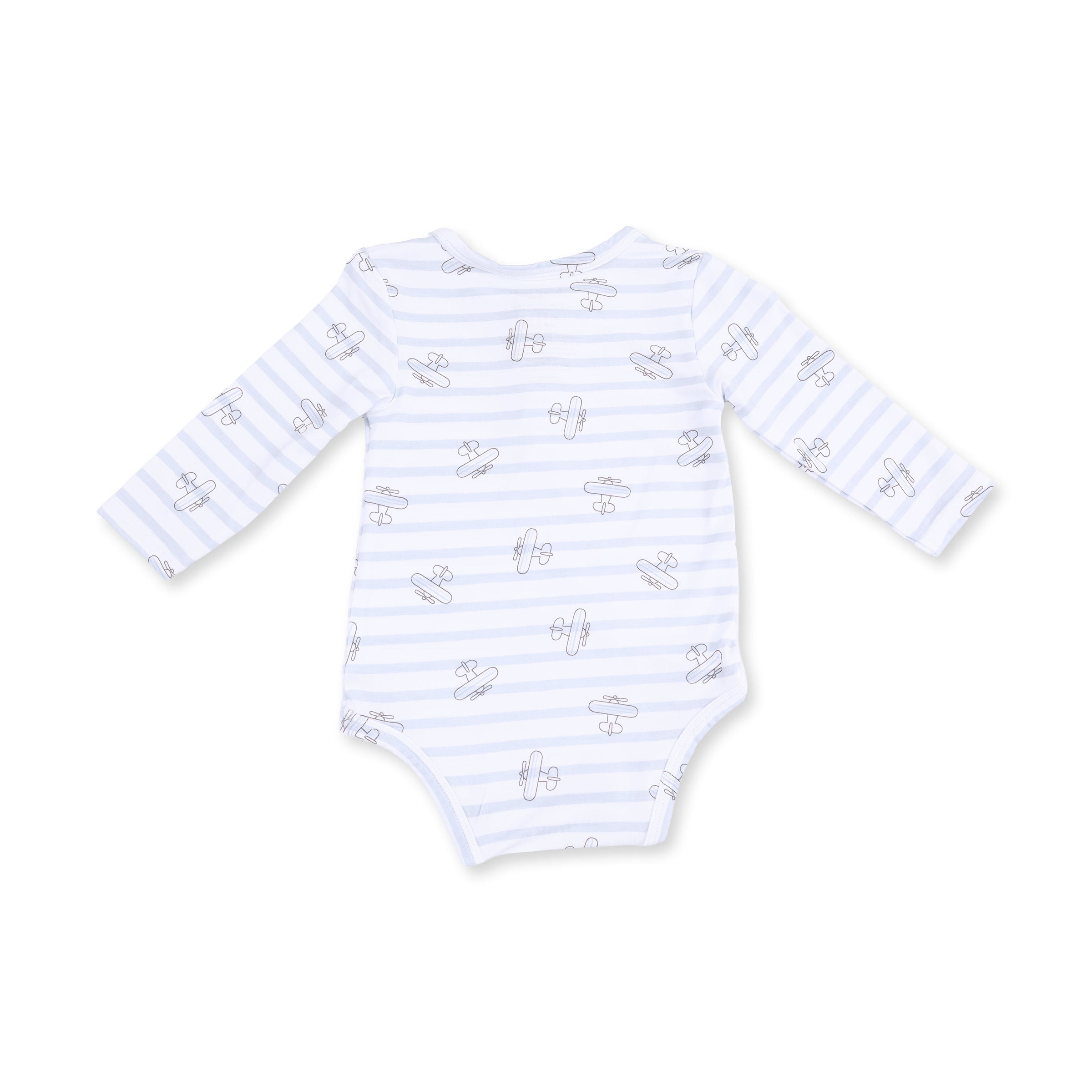 Airplane Stripe - Henley Bodysuit