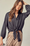 Amy Front Tie Blouse