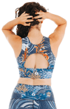 Free Range Sports Bra in Whale Hello