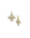 Heritage Mini Drop Earrings in Gold/Black