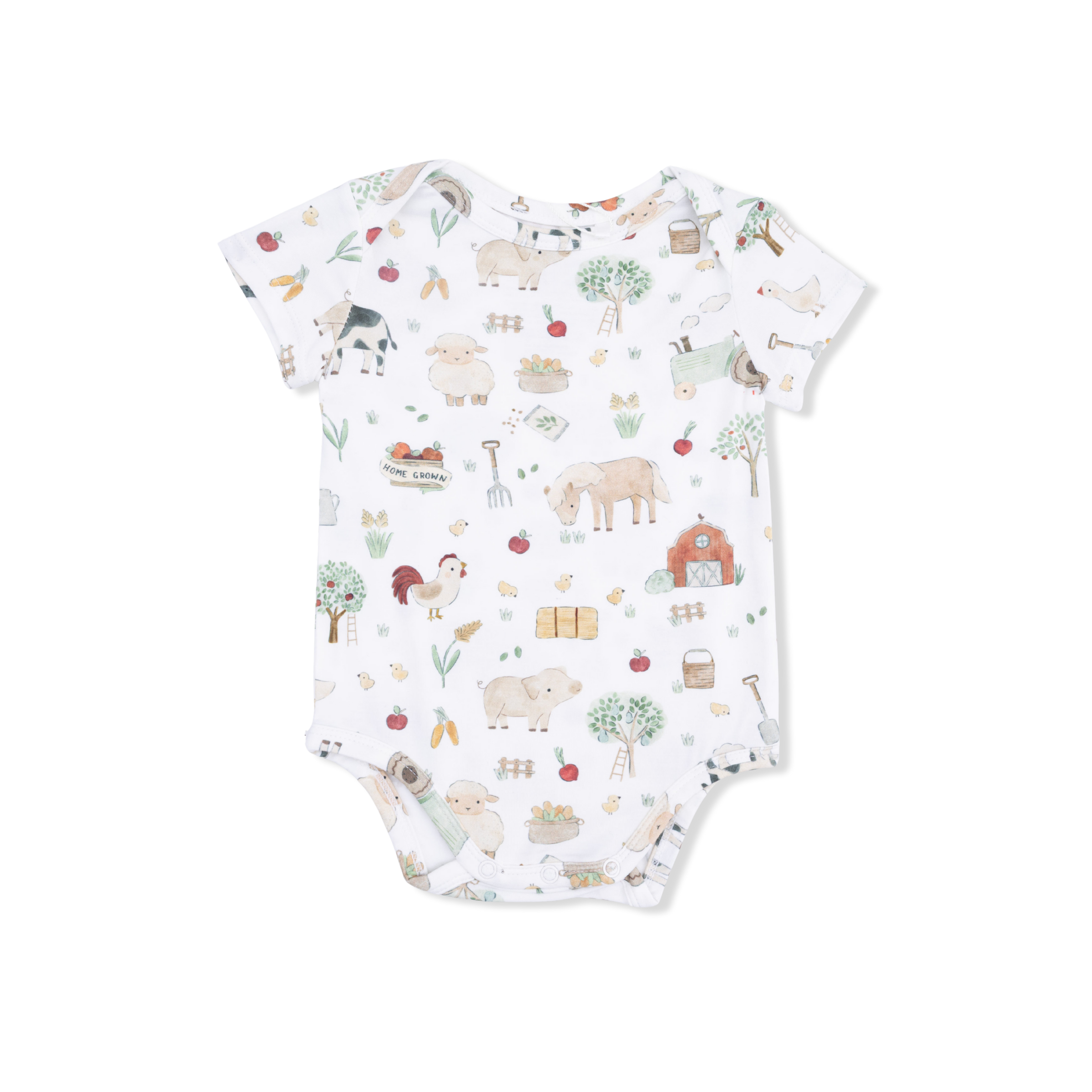 Cute Farm Animals Uni - Short Sleeve Bodysuit
