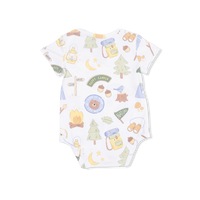Camping Blue - Short Sleeve Bodysuit