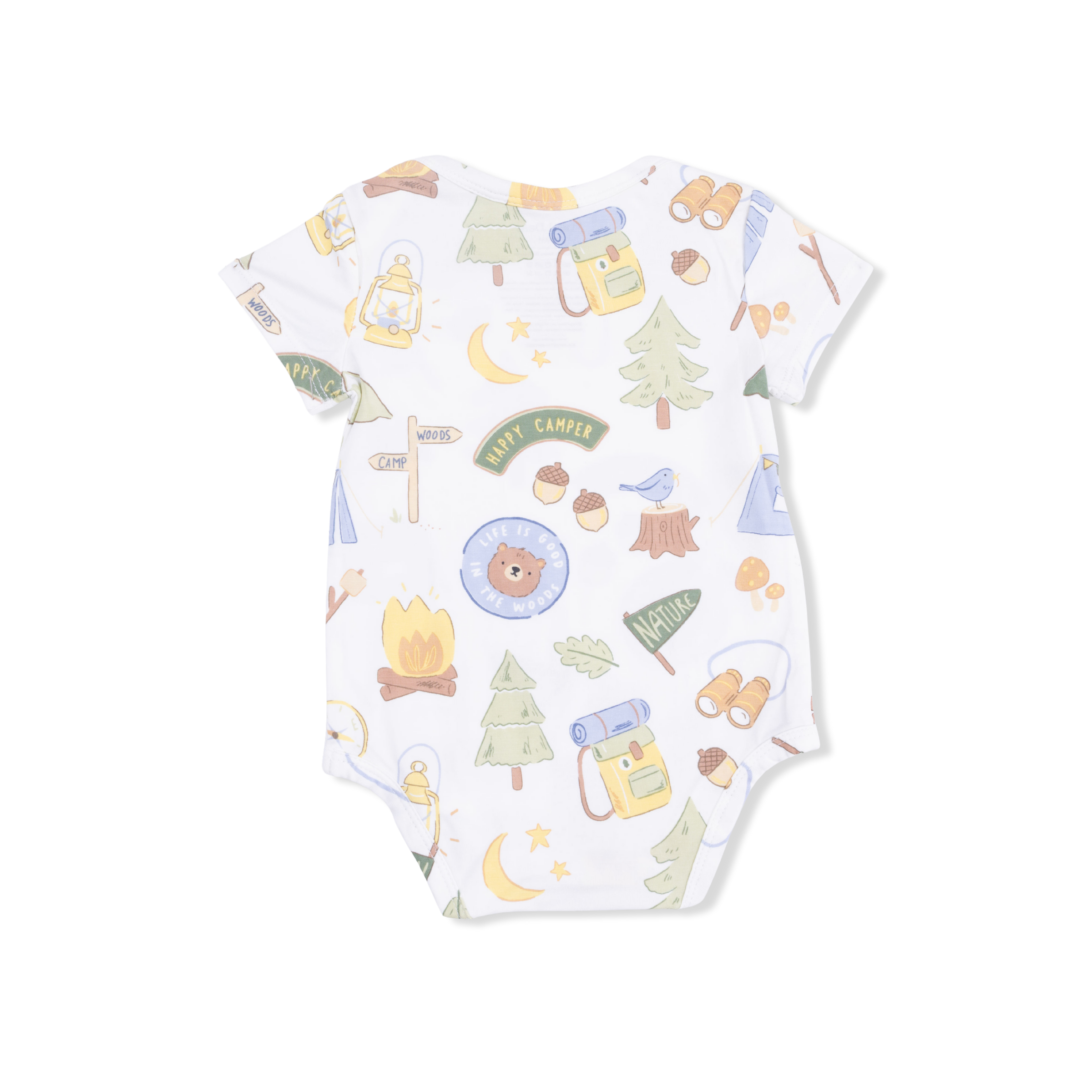 Camping Blue - Short Sleeve Bodysuit
