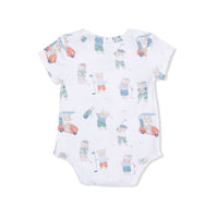 Golfing Teddy Bears - Short Sleeve Bodysuit