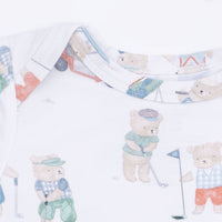Golfing Teddy Bears - Short Sleeve Bodysuit