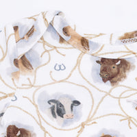 Farm Animals Rope Cameos Uni - Short Sleeve Bodysuit
