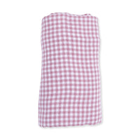 Berry Gingham - Swaddle Blanket