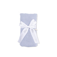 Micro Gingham Blue Blizzard - Swaddle Blanket