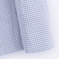 Micro Gingham Blue Blizzard - Swaddle Blanket