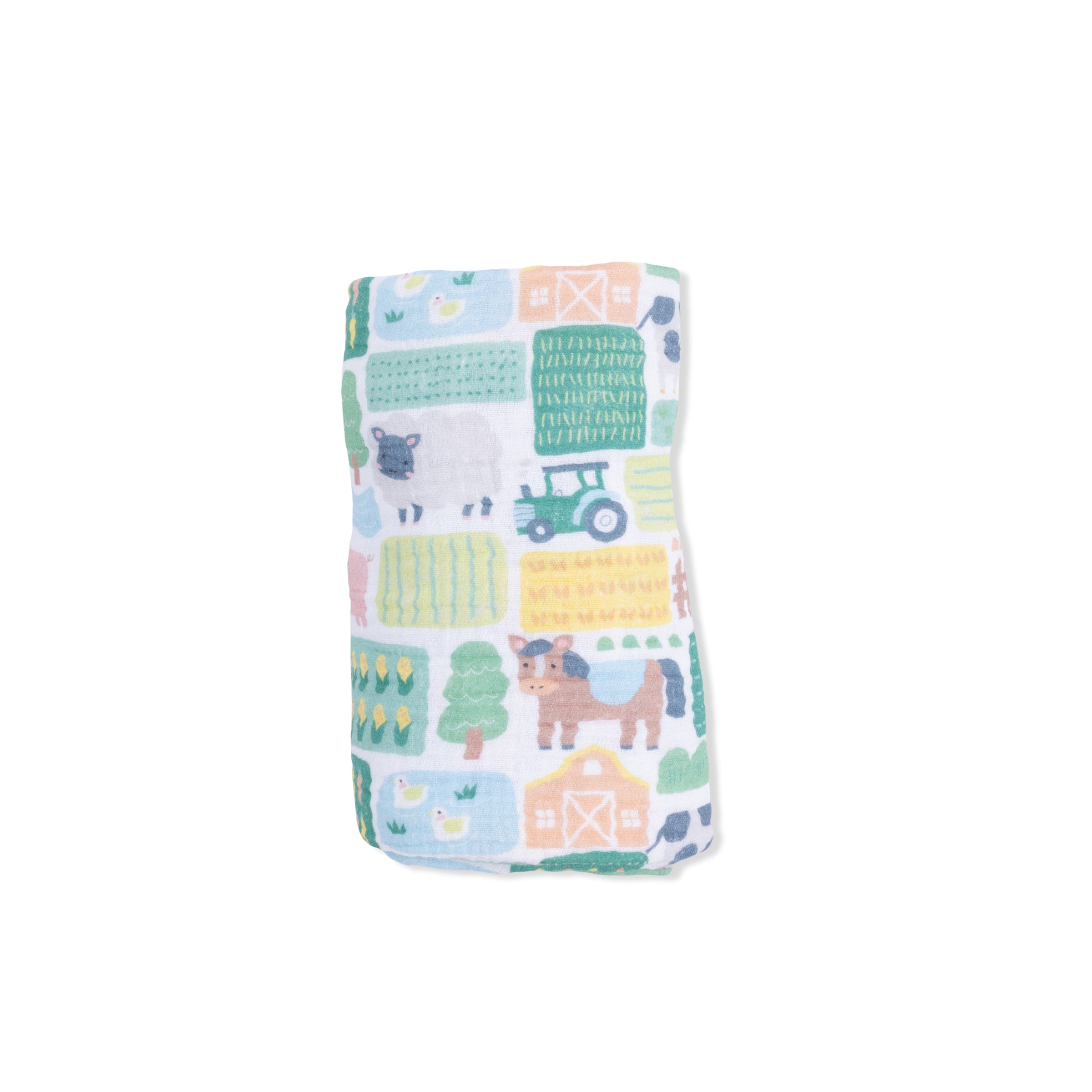 Patchwork Farm - Swaddle Blanket