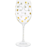 50 - Gift Boxed 16 oz Crystal Wine Glass