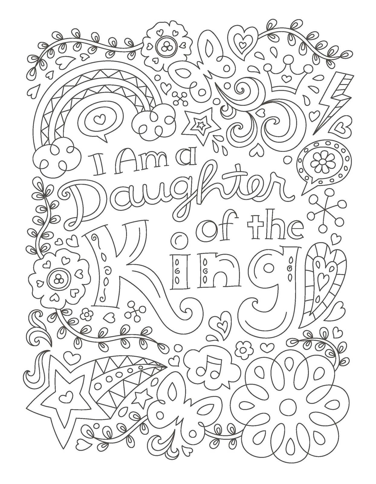 The Power of a Praying Girl Coloring Book