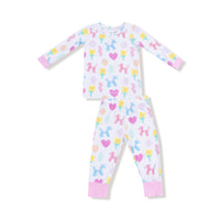 Balloon Animals - Pink - Long Sleeve Loungewear Set