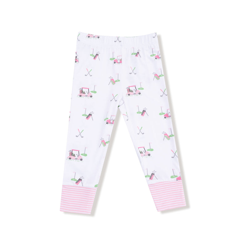 Baby Golf Carts - Pink - Long Sleeve Loungewear Set