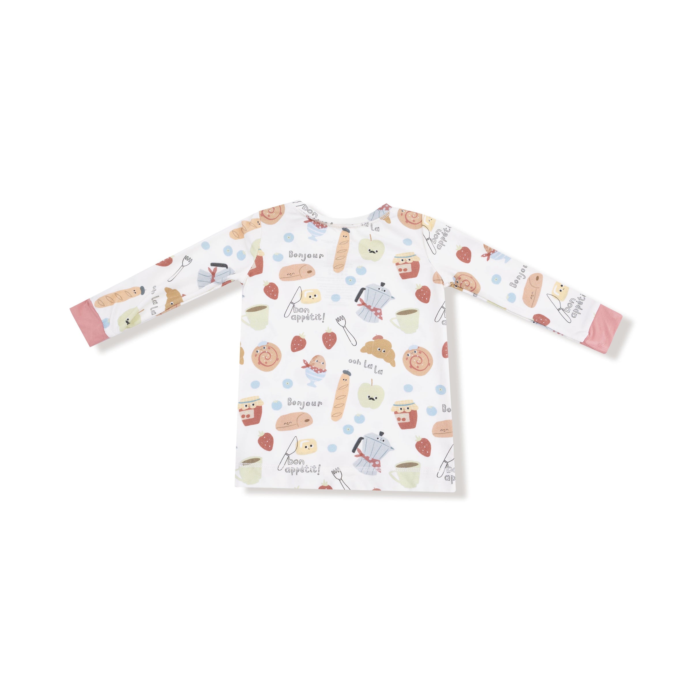 Bonjour Breakfast - Long Sleeve Loungewear Set