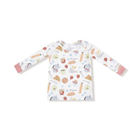 Bonjour Breakfast - Long Sleeve Loungewear Set