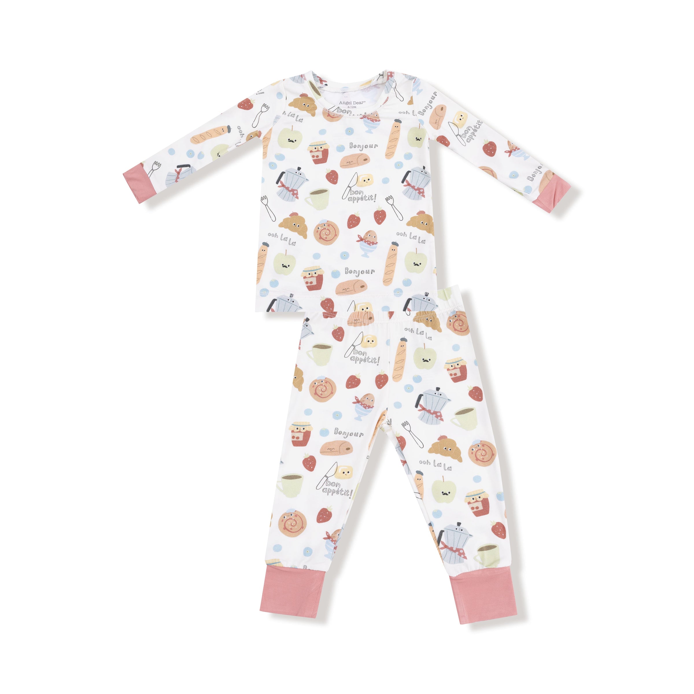 Bonjour Breakfast - Long Sleeve Loungewear Set