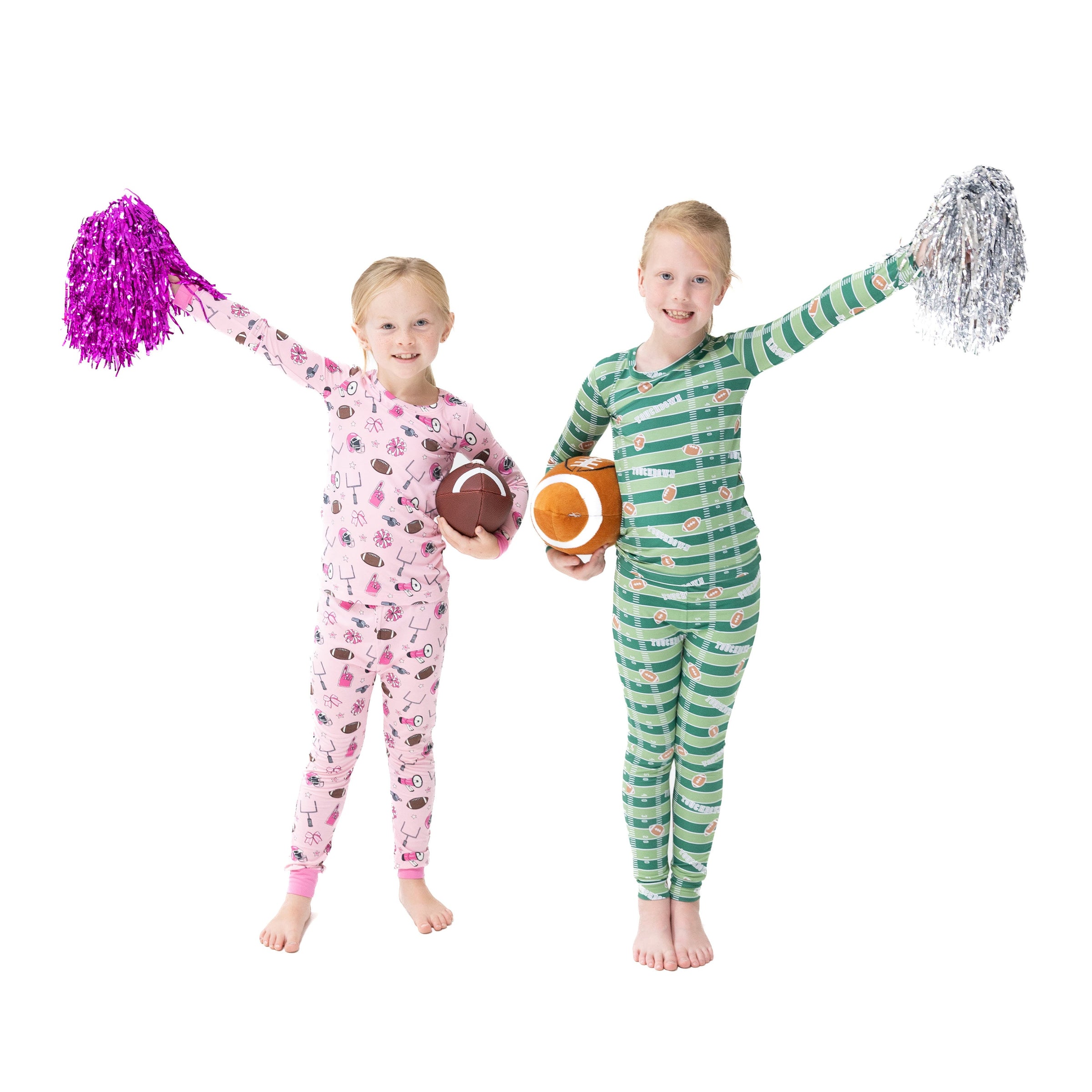Football Field - Glow in the Dark - Long Sleeve Loungewear Set