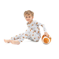 Footballs Playing Football - Long Sleeve Loungewear Set