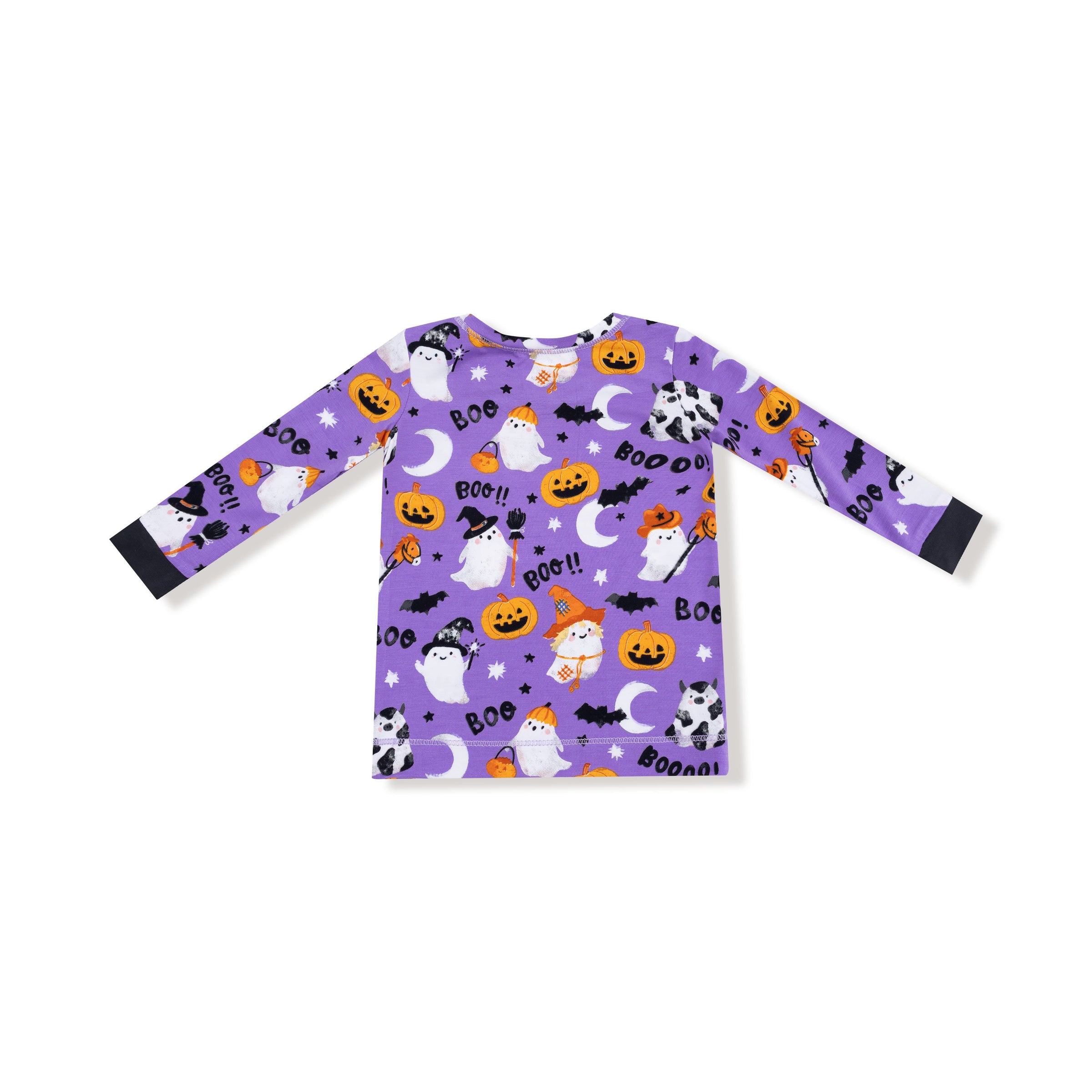 Costumed Ghosts - Glow In The Dark - Purple - Long Sleeve Loungewear Set